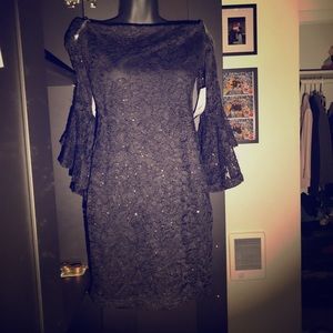 Black lace dress
